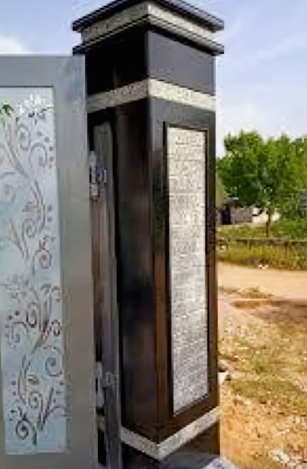 Granite-Clad Main Entrance Gate